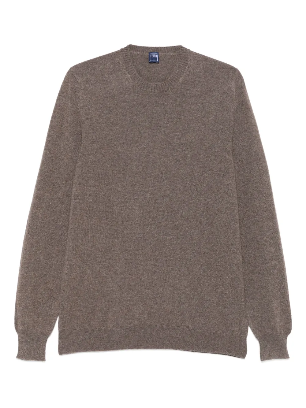 Fedeli round-neck cashmere sweater | Brown | Image 1