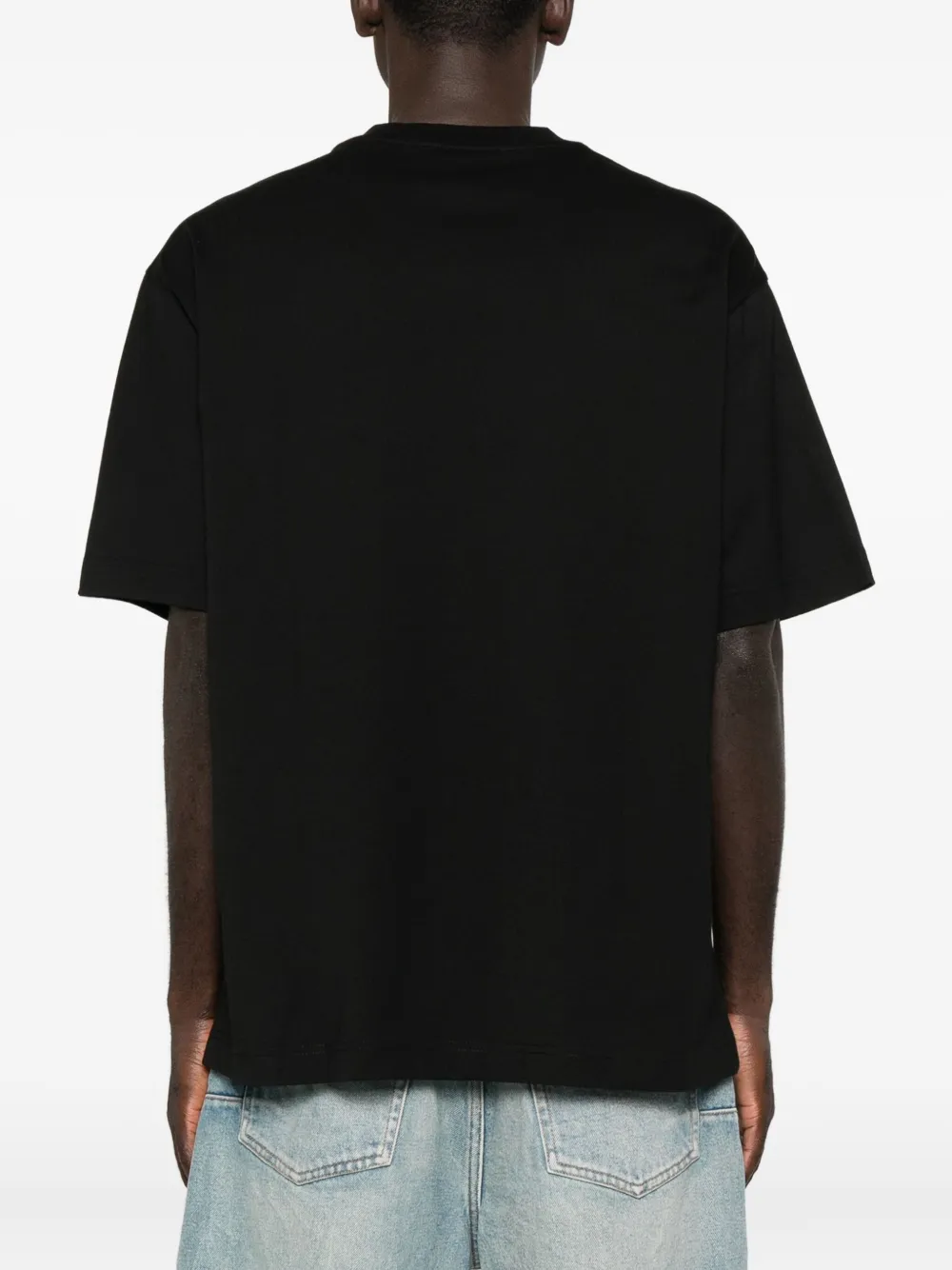 Versace Jeans Couture T-shirt met vlinderprint Zwart