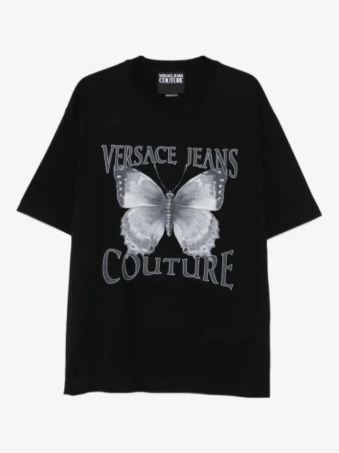 Versace Jeans Couture T-shirt med sommerfugletryk