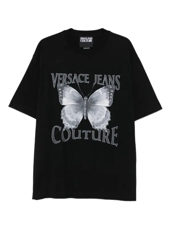 Versace Jeans Couture プリント Tシャツ | ブラック | FARFETCH JP