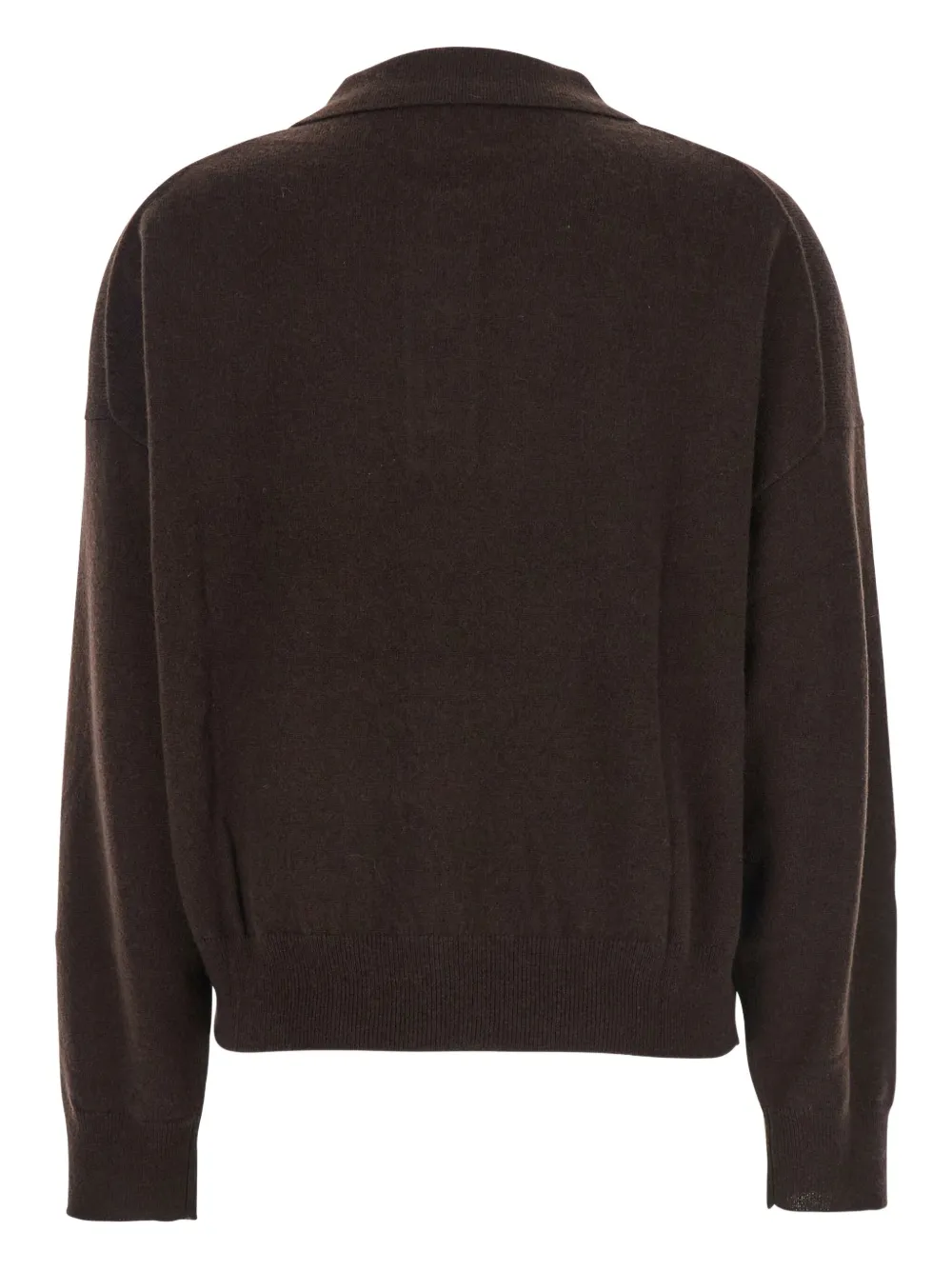 Allude point-collar buttoned polo top - Bruin