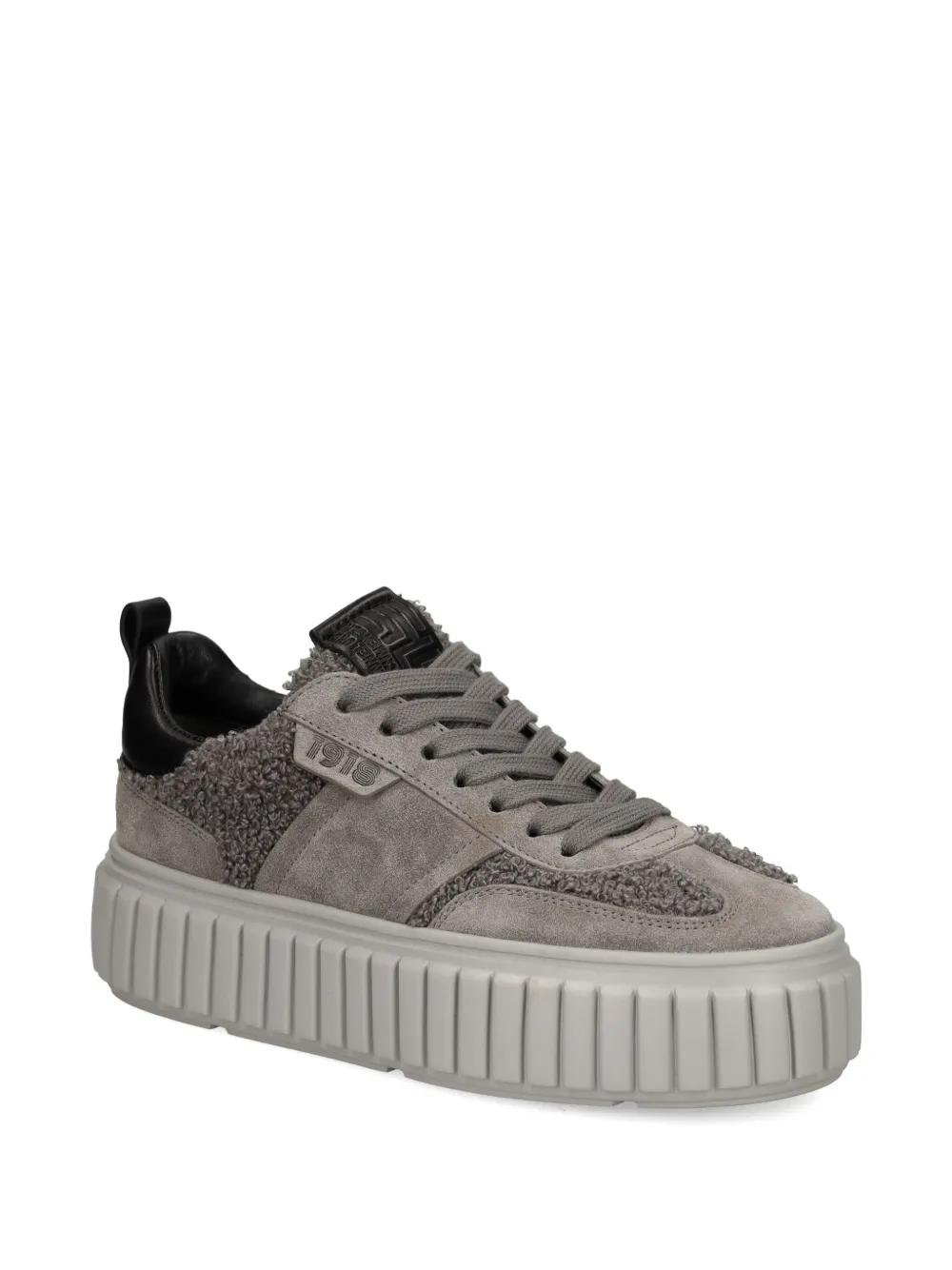 Kennel & Schmenger Cool Leather Platform Sneakers In Gray