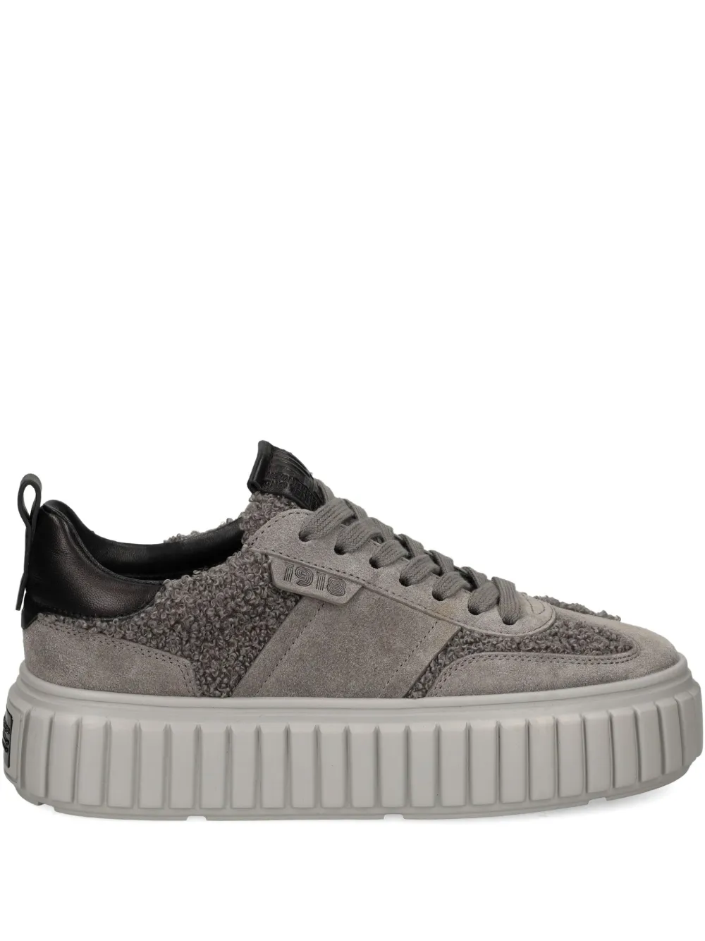 Kennel & Schmenger Cool Leather Platform Sneakers In Gray
