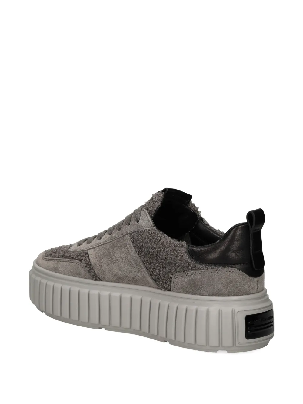 Kennel & Schmenger Cool Leather Platform Sneakers In Gray