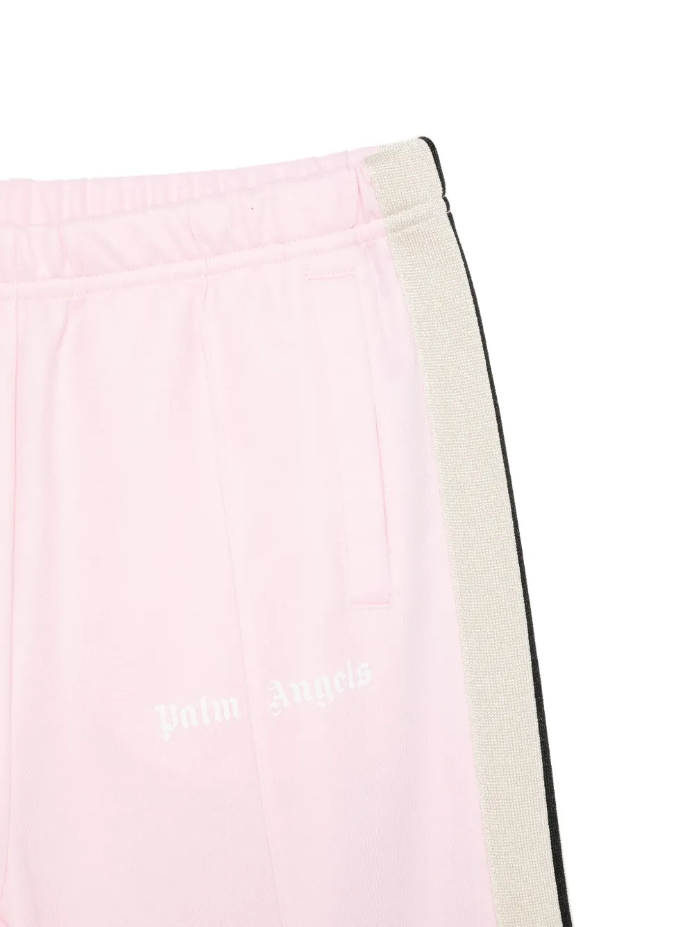 Palm Angels Kids Gestreepte trainingsbroek Roze