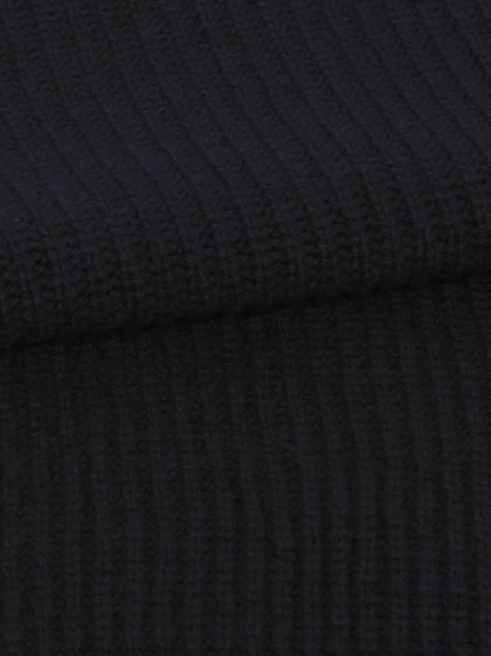 John Smedley Mallam geribbelde trui met rits Blauw