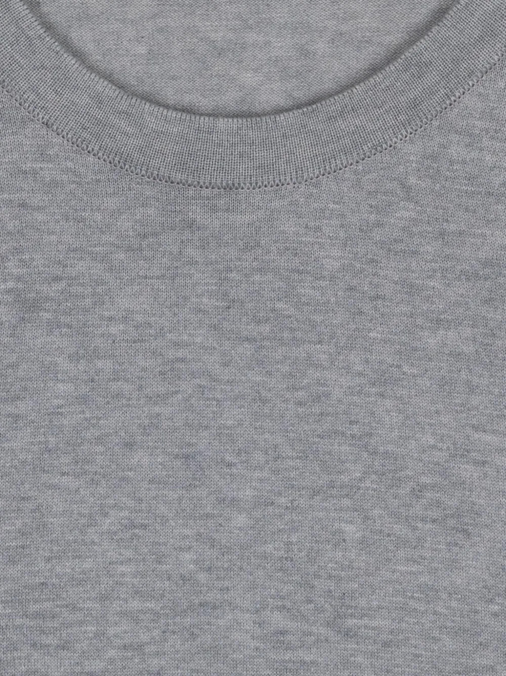 John Smedley crew-neck short-sleeve T-shirt - Grijs