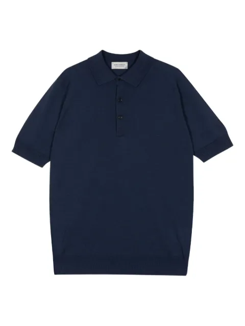John Smedley short-sleeved merino-wool polo shirt