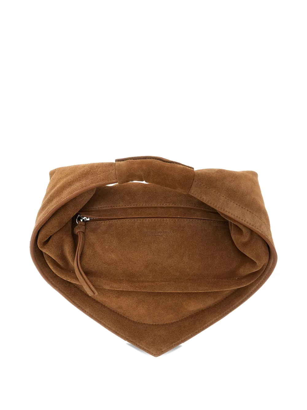 FEDERICO CINA Torttelino suede tote bag - Beige
