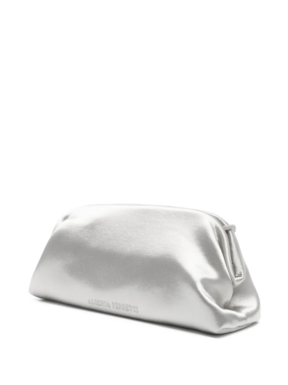 Alberta Ferretti Metallic clutch 483 silver