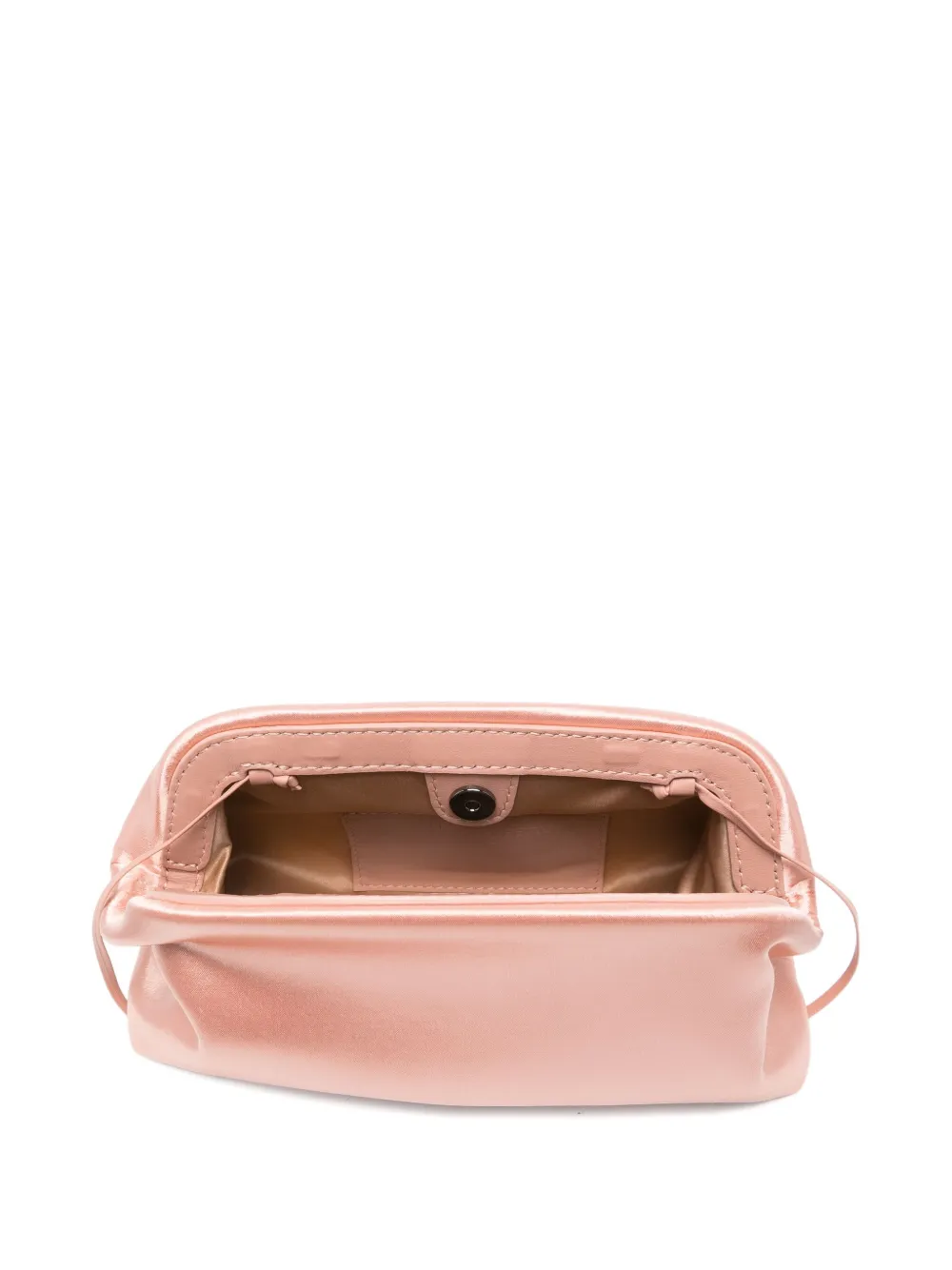 Alberta Ferretti Small Satin Clutch Bag In Pink