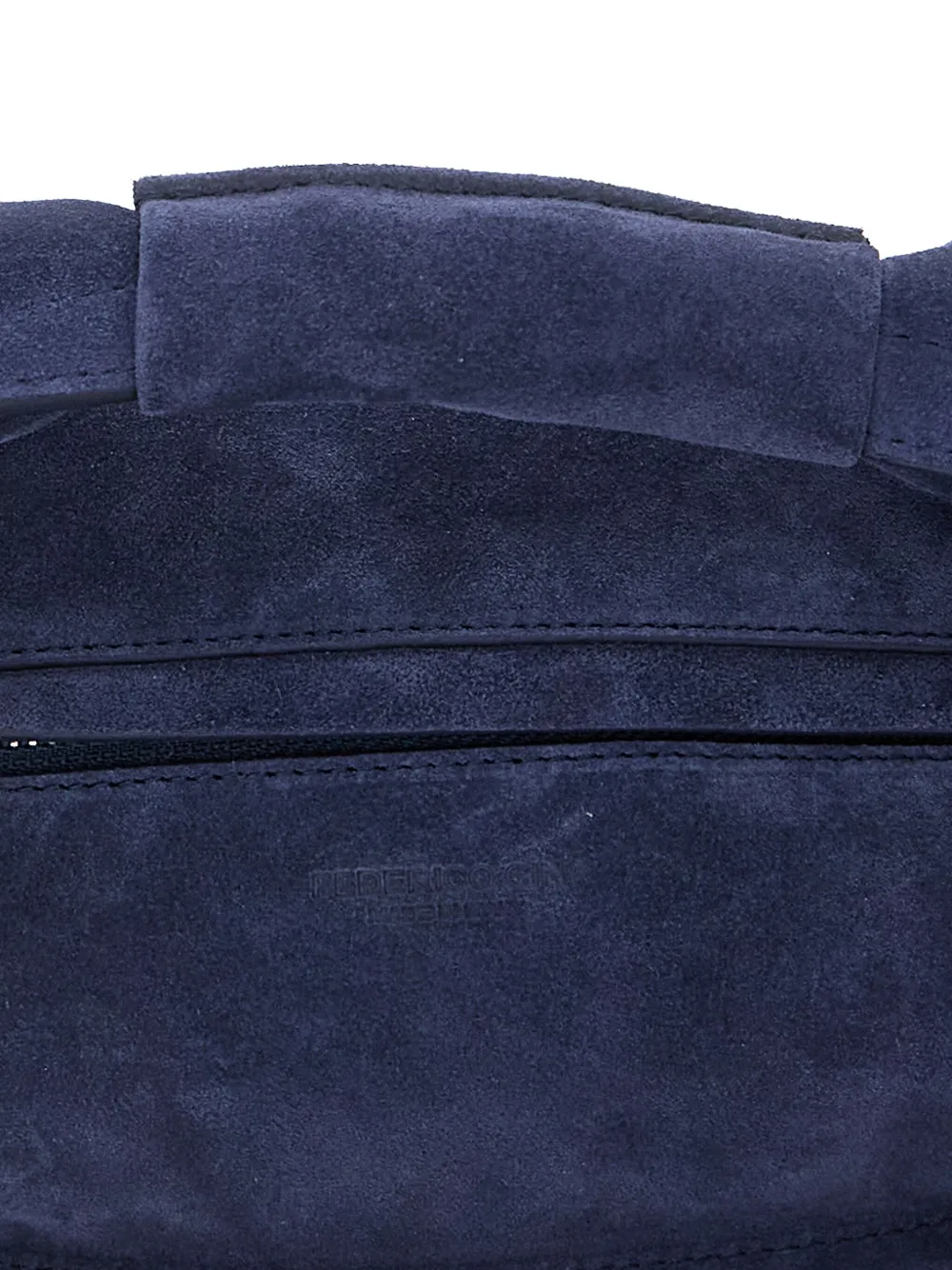 FEDERICO CINA Torttelino suède shopper Blauw