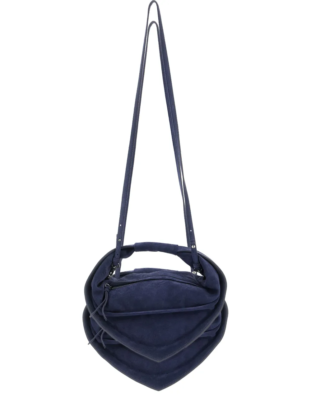 FEDERICO CINA Torttelino suede tote bag | Blue | Image 1