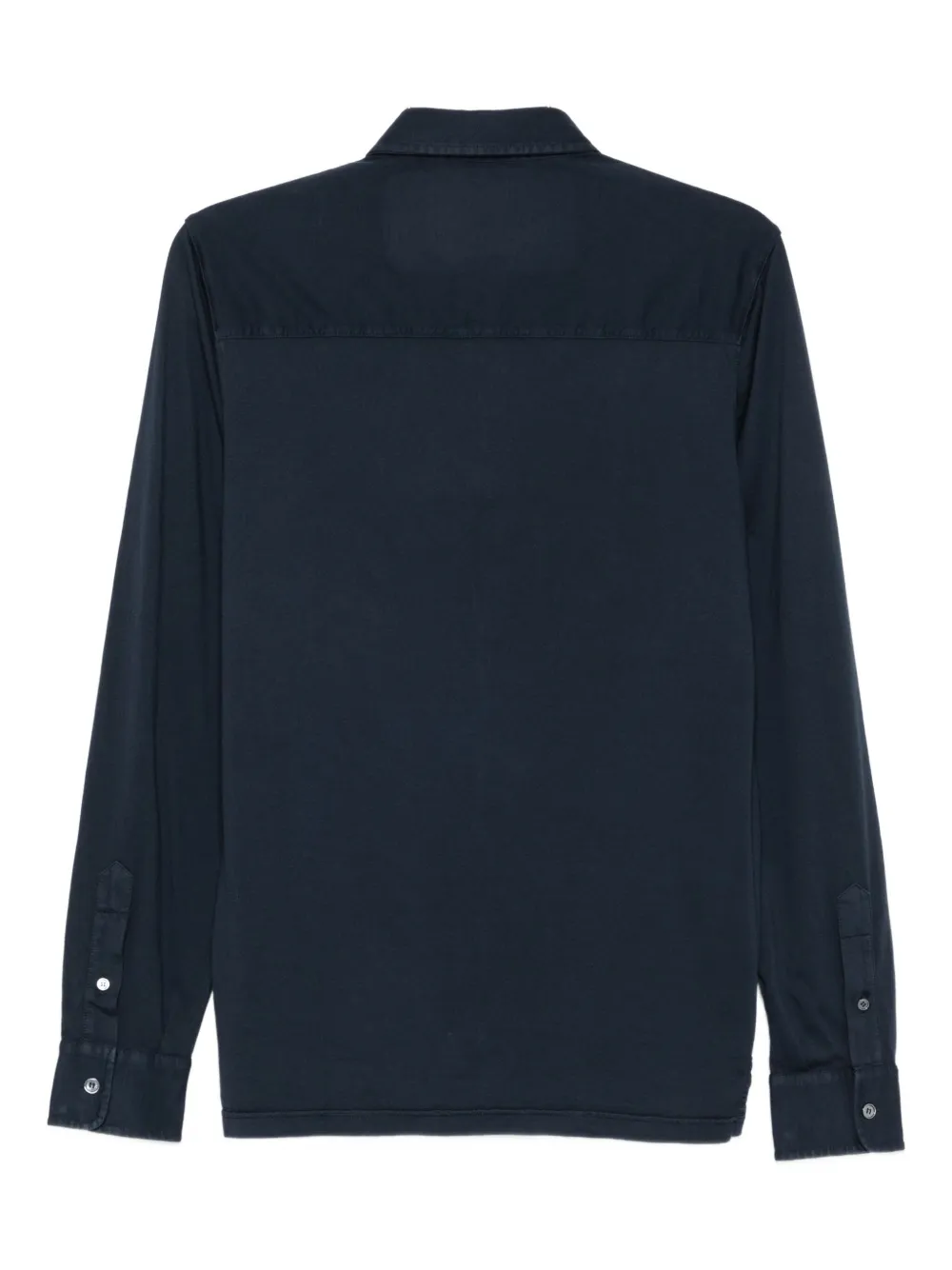 Fedeli long-sleeve cotton shirt - Blauw