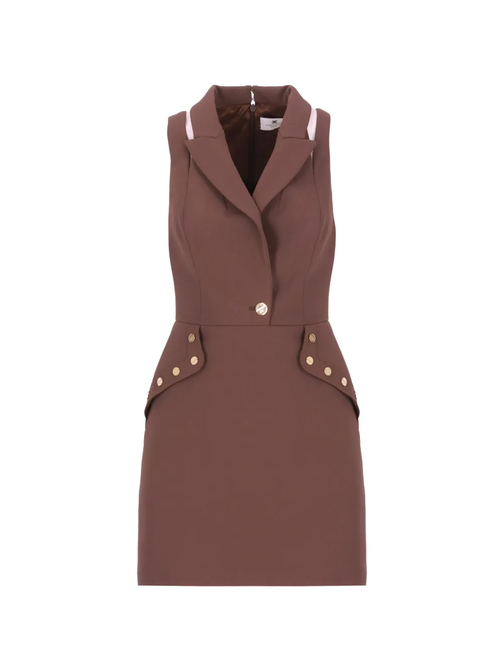 Elisabetta Franchi sleeveless dress - Marrone