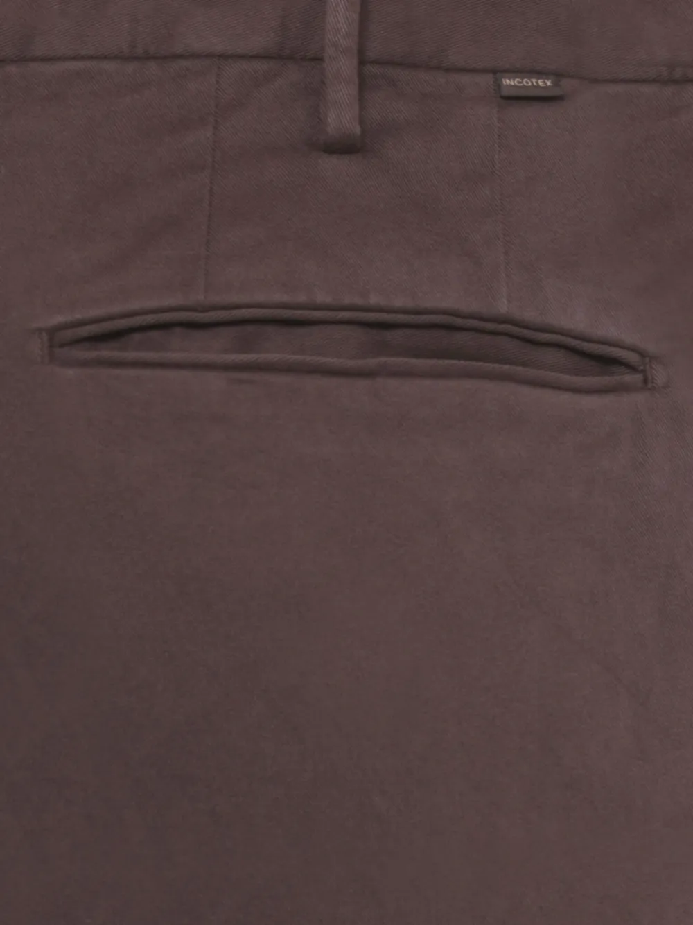 Incotex Straight-leg Brown Cotton Pants With Classic Detailing In Brown