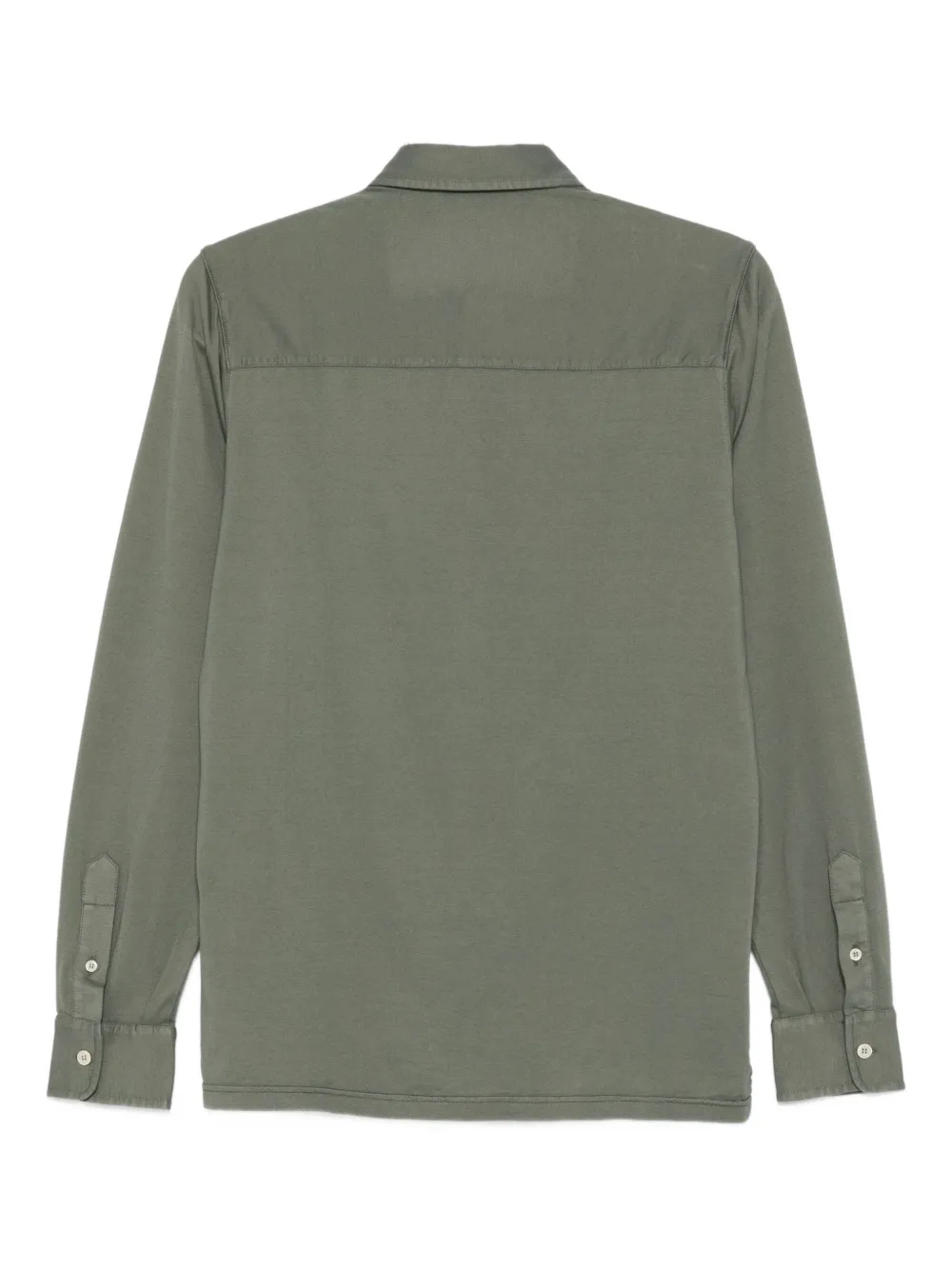 Fedeli cotton long-sleeve shirt - Groen