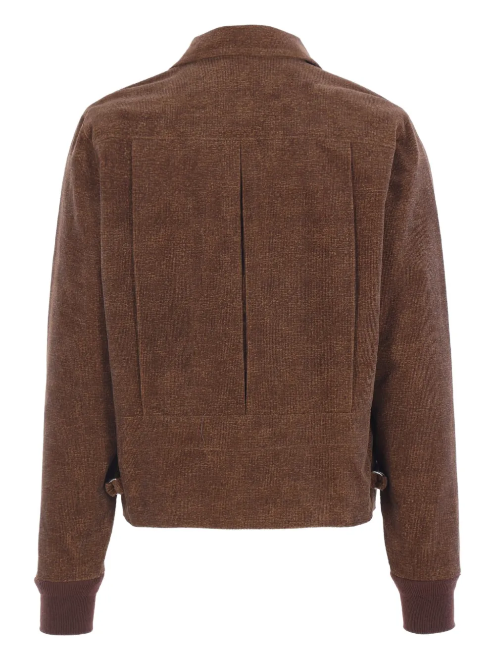 Taiga Takahashi Zip-up Shirt Jacket In Brown