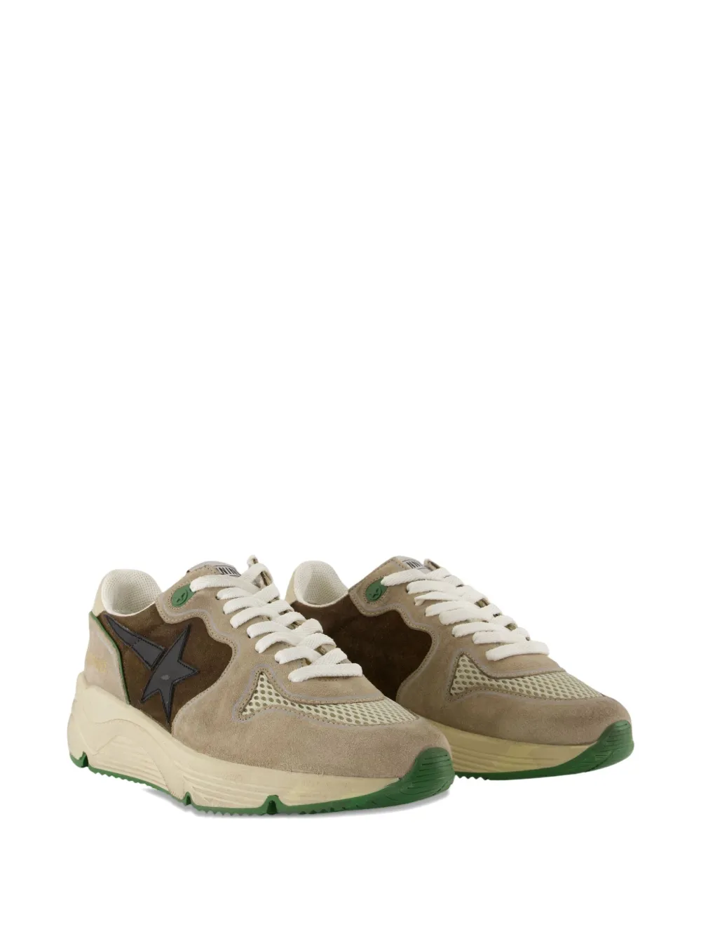 Golden Goose Running Sole logo-detail calfskin sneakers Neutrals