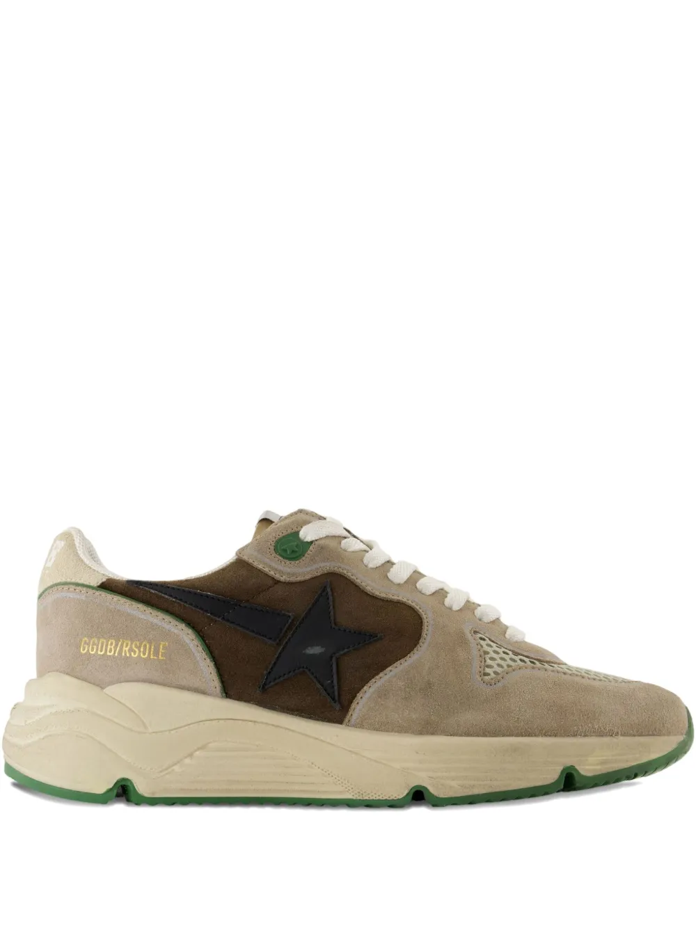 Golden Goose Running Sole logo-detail calfskin sneakers Neutrals