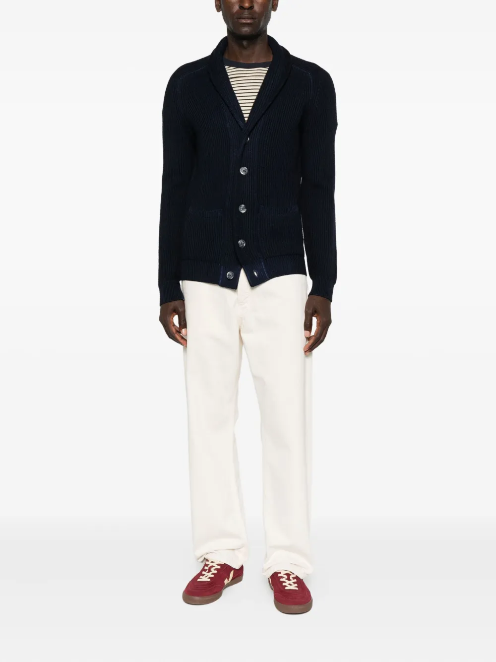 Fedeli ribbed shawl-collar cardigan | Cardigans | Image 2