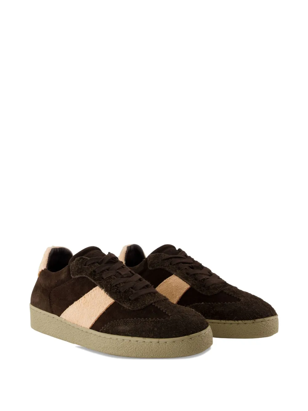 SAMSOE SAMSOE Sanoa suede panel sneakers - Bruin