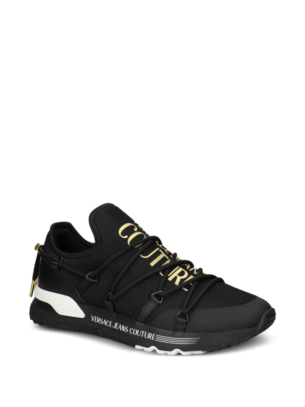 Versace Jeans Couture logo-detail lace-up sneakers Black