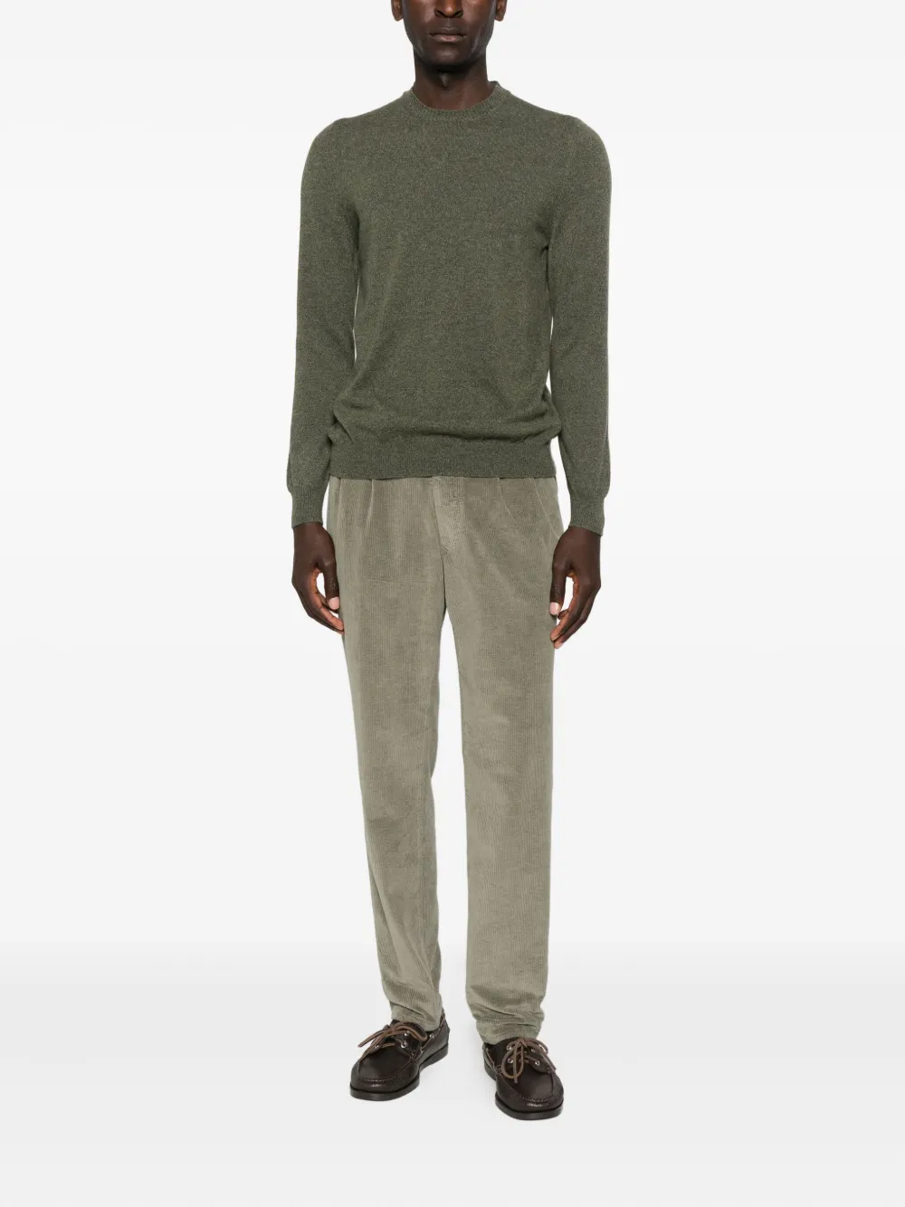 Fedeli round-neck sweater - Groen