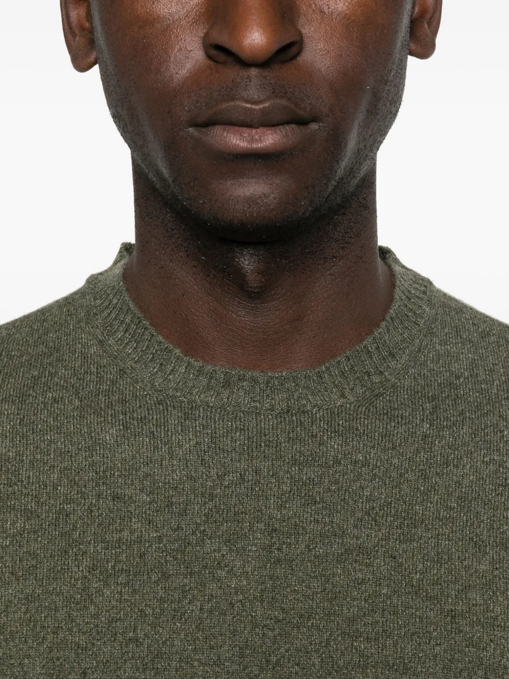 Fedeli Sweater met ronde hals Groen