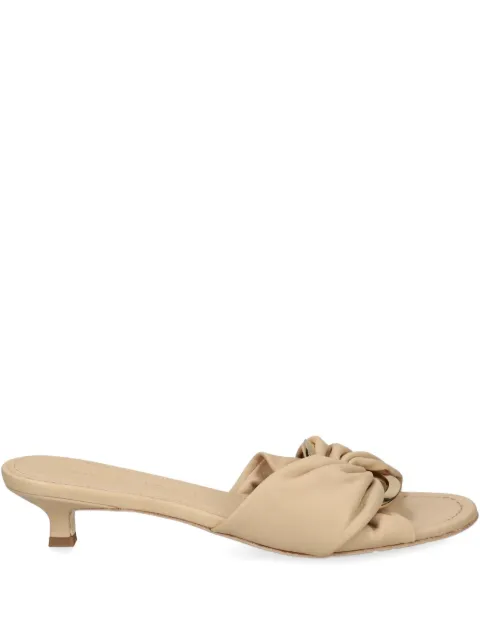 Kennel & Schmenger 50mm knotted-detail kitten-heel sandals
