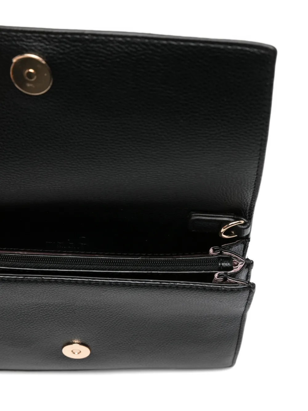 Liu •jo Mini Logo-plaque Chain Cross-body Bag In Black