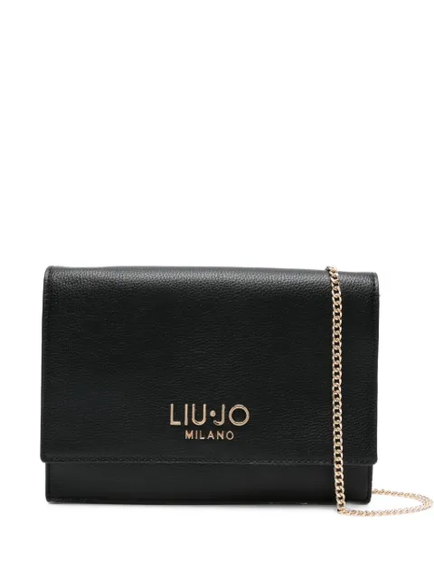 LIU JO mini logo-plaque chain cross-body bag