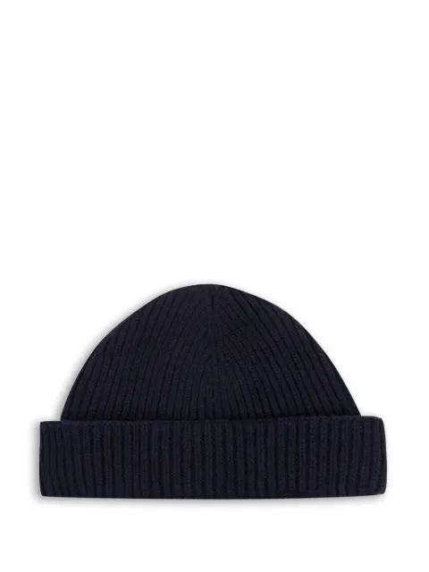 John Smedley ribbed beanie hat