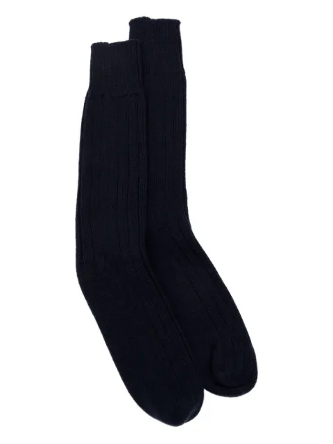 John Smedley ribbed cashmere socks