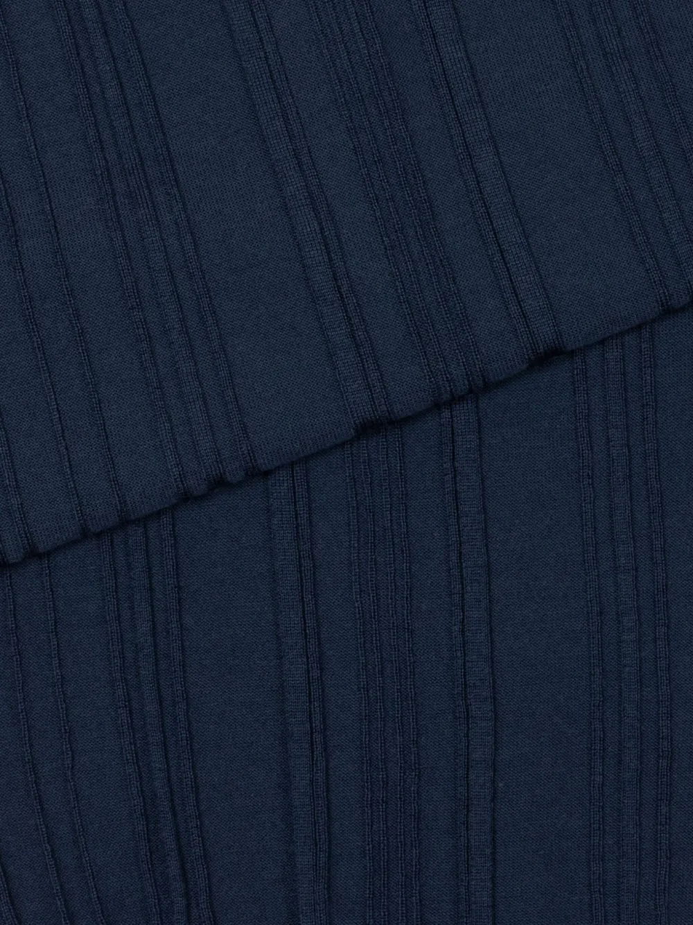John Smedley ribbed polo shirt - Blauw