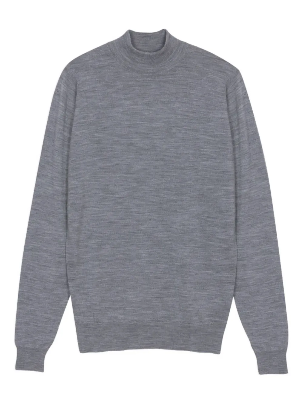 John Smedley High-neck Merino Wool Sweater In Gray