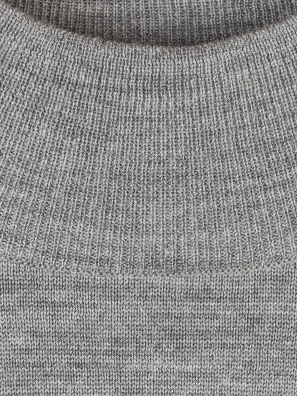 John Smedley high-neck merino wool sweater - Grijs