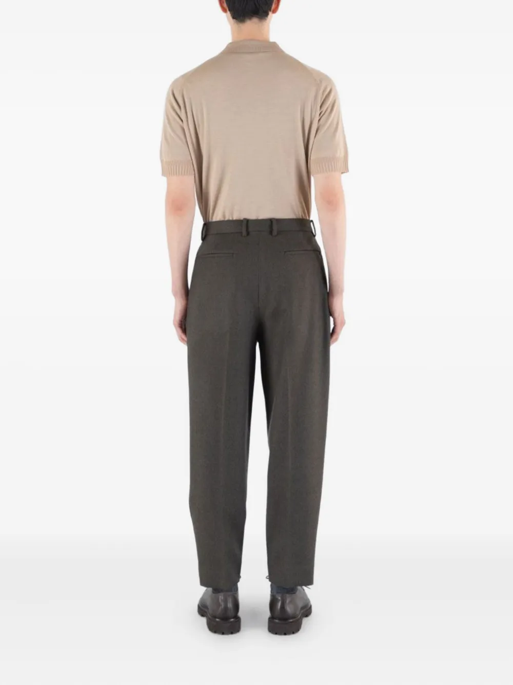 John Smedley Short-sleeved Merino-wool Polo Shirt In Neutral