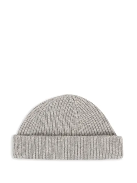 John Smedley ribbed beanie hat