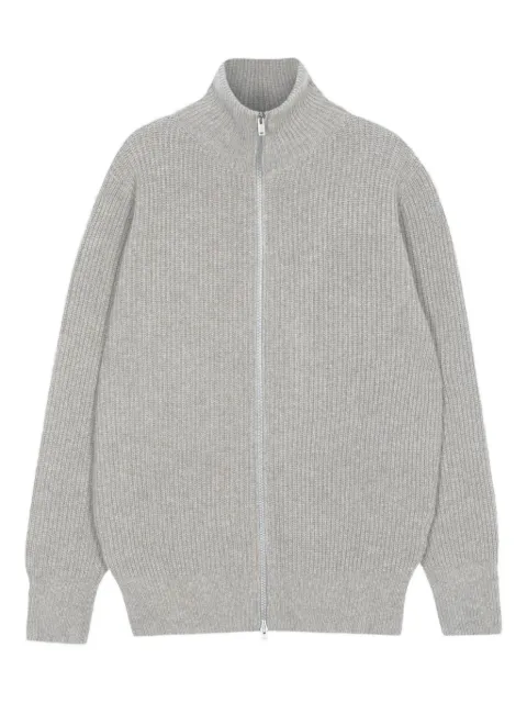 John Smedley Mallam ribbed zip-up sweater
