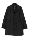 Fay zip-front button-cuff coat - AXXB999 BLACK