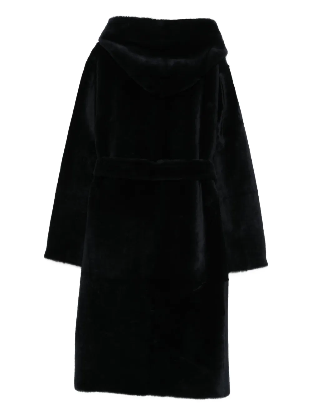 Liska Mantel met ceintuur - Blauw