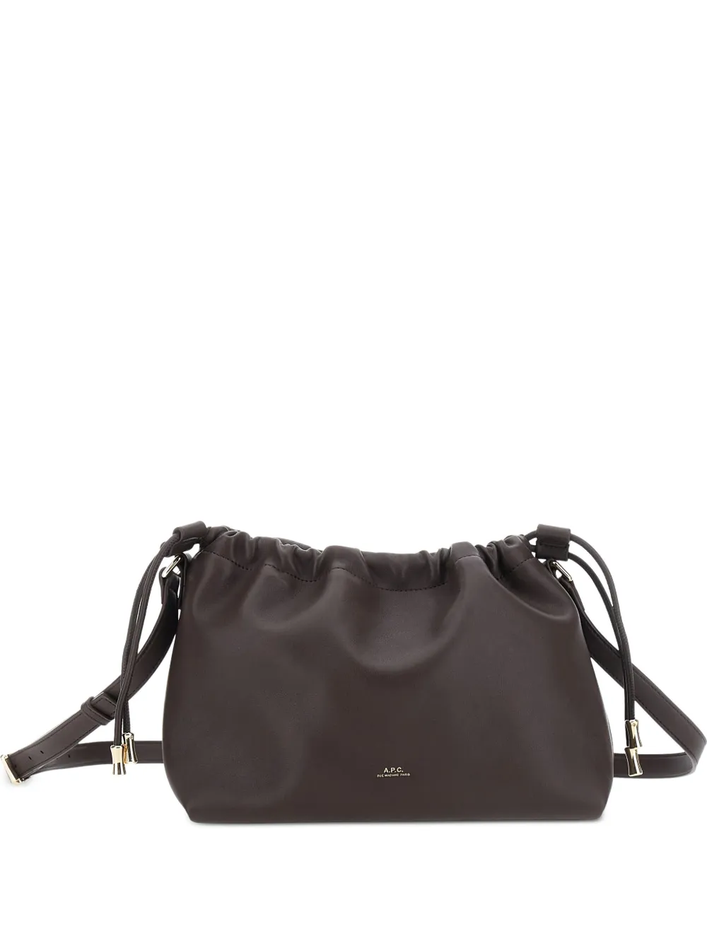 A.P.C. adjustable-strap drawstring shoulder bag | Brown | Image 1