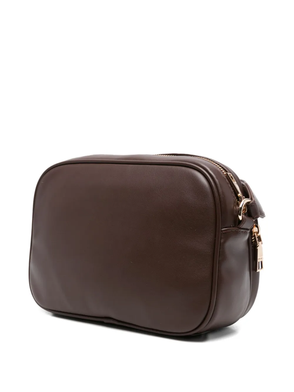 Liu •jo Small Logo-plaque Zip-fastening Cross-body Bag In Brown