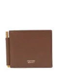 TOM FORD money-clip leather card holder - Brown
