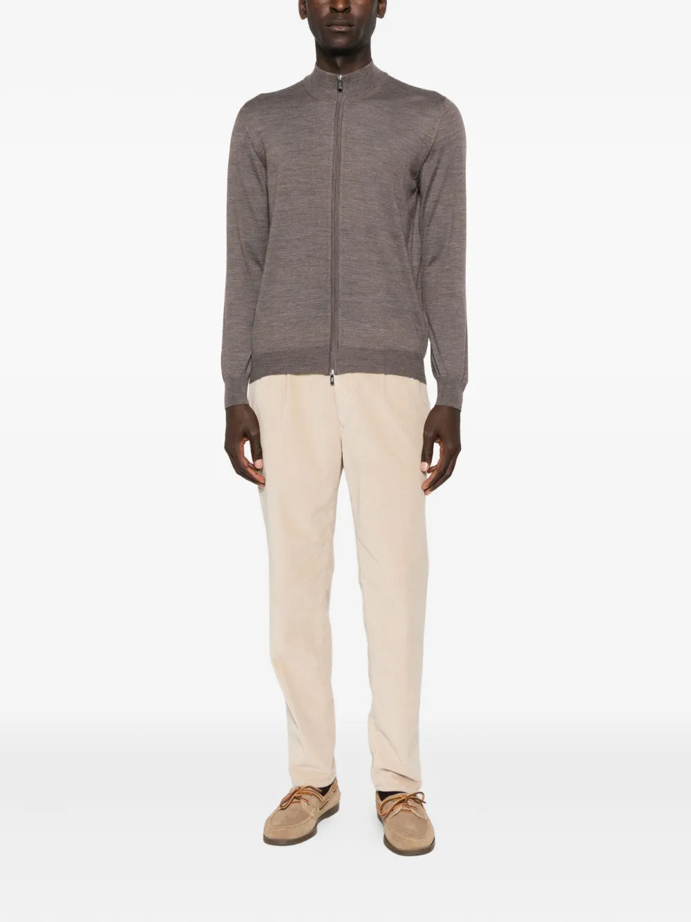 Fedeli zip-front high-neck cardigan | Cardigans | Image 2