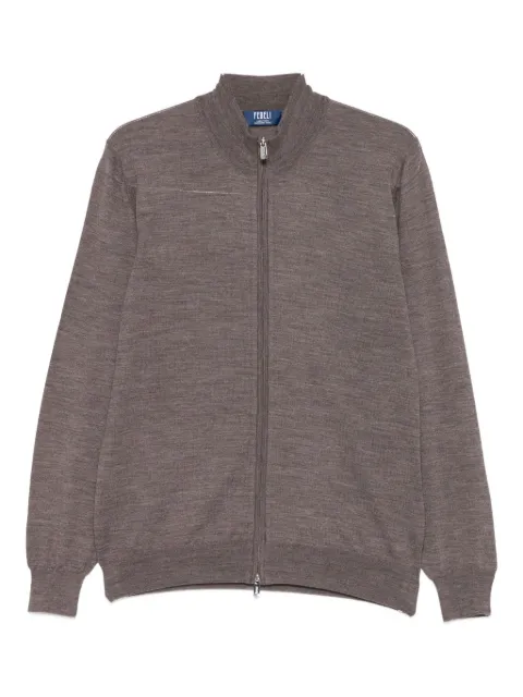 Fedeli zip-front high-neck cardigan