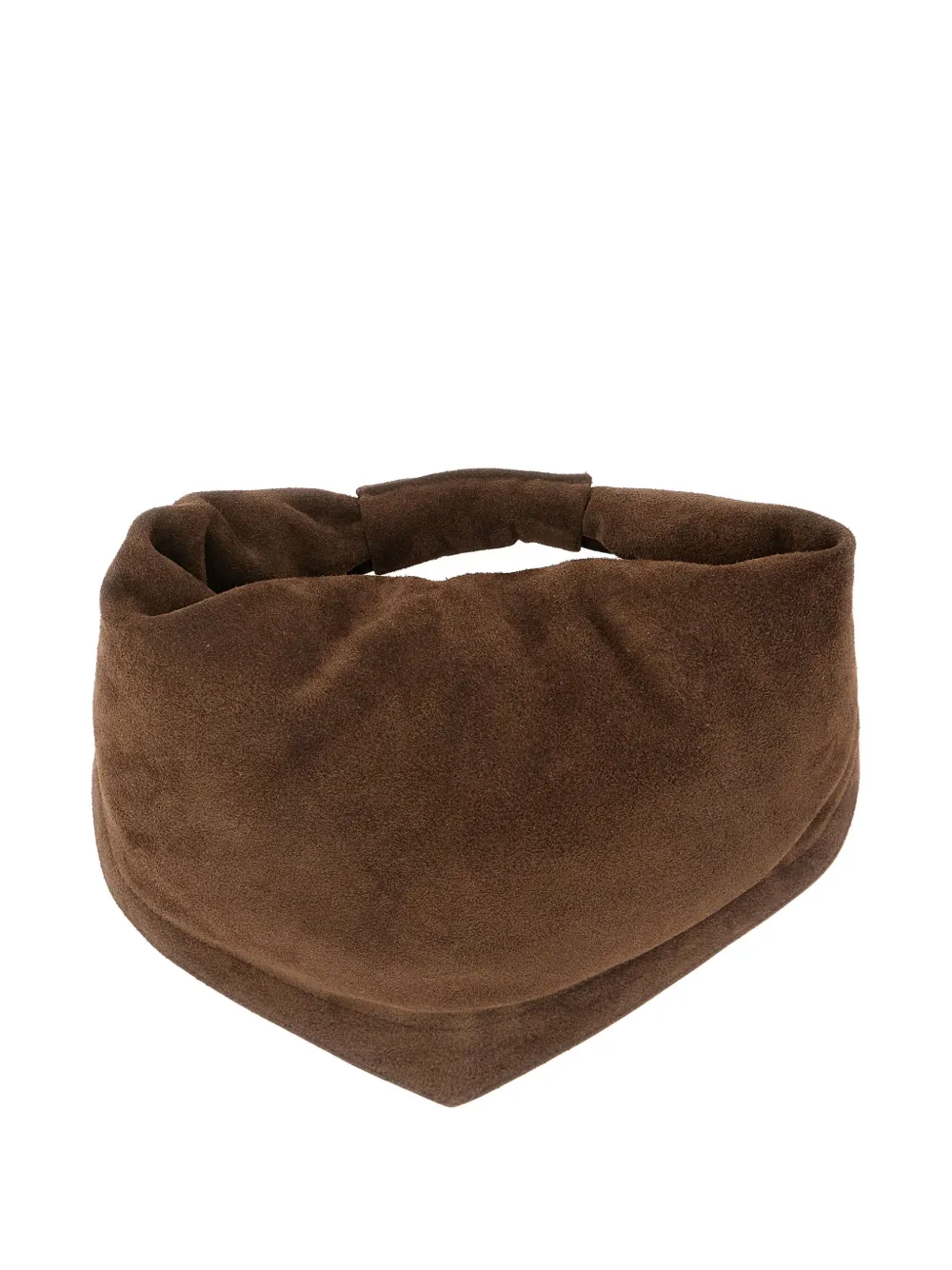 Federico Cina Torttelino Suede Tote Bag In Brown