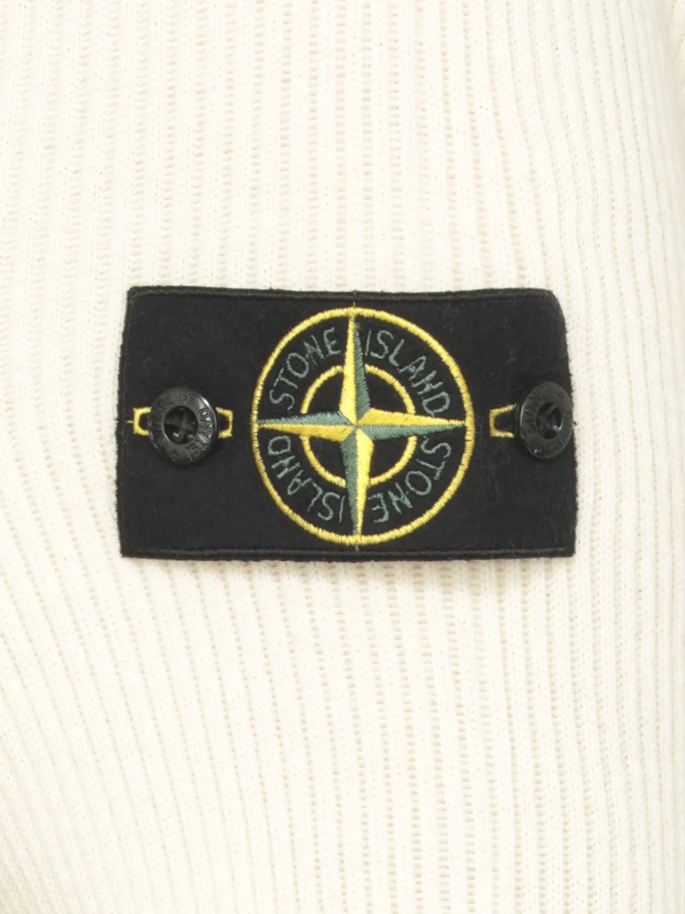 Stone Island Compass-motif Sweater In Neutral