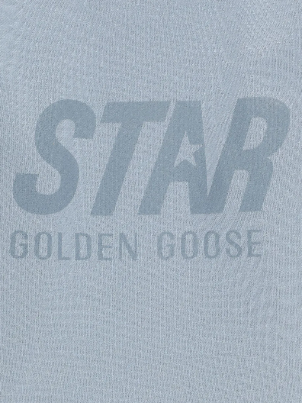 Golden Goose Front-print Crew-neck Sweatshirt In Blue